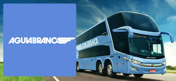 Logo e ônibus da Águia Branca