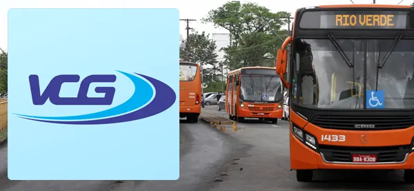 Logo e ônibus da AMTT - Viação Campos Gerais