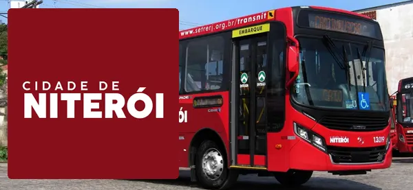 Logo e ônibus da Cidade de Niterói