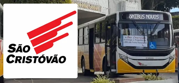 Logo e ônibus da Coletivos São Cristóvão