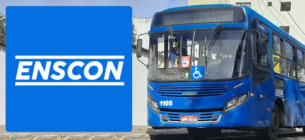 Logo e ônibus da Enscon