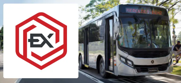 Logo e ônibus da Expresso Charqueadas Sapucaia do Sul