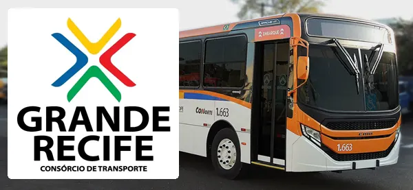 Logo e ônibus da Grande Recife
