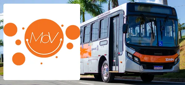 Logo e ônibus da MoV Sumaré