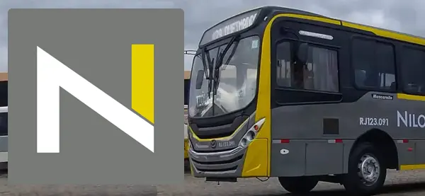 Logo e ônibus da Nilopolitana