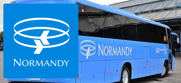 Logo e ônibus da Normandy