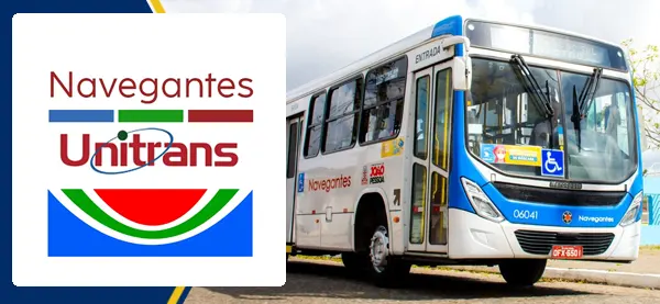 Logo e ônibus da Ônibus João Pessoa