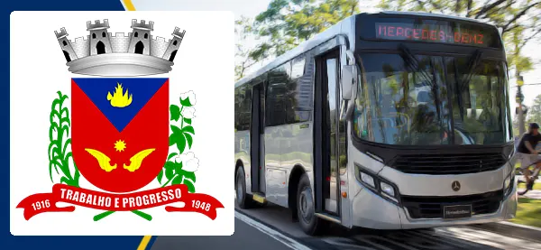 Logo e ônibus da Prefeitura de Artur Nogueira