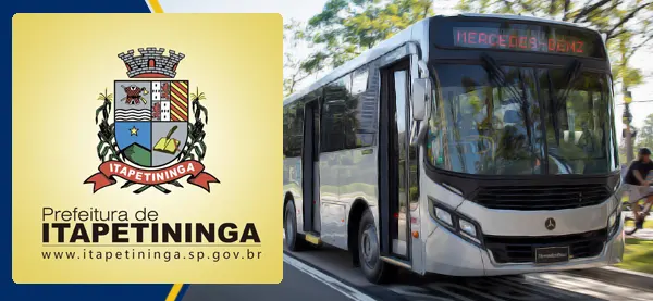 Logo e ônibus da Prefeitura de Itapetininga