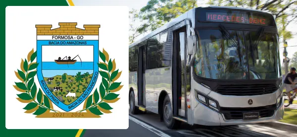 Logo e ônibus da Prefeitura Municipal de Formosa