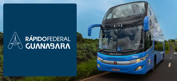 Logo e ônibus da Rápido Federal (Guanabara)
