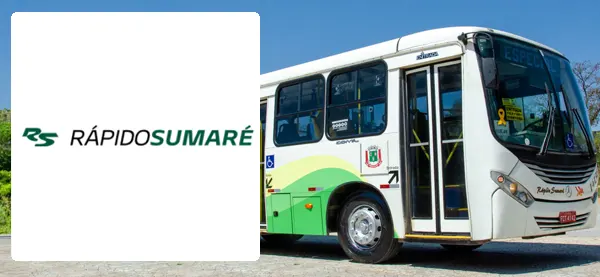 Logo e ônibus da Rápido Sumaré Várzea Paulista