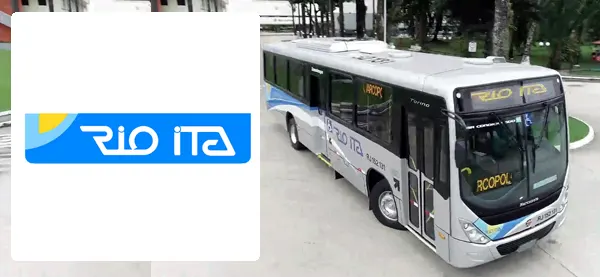 Logo e ônibus da Rio Ita