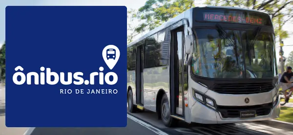 Logo e ônibus da Rio Ônibus