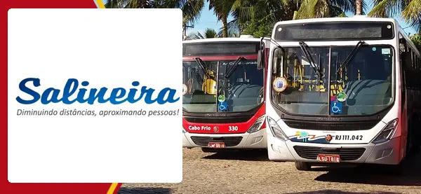 Logo e ônibus da Salineira