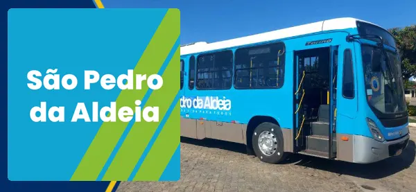 Logo e ônibus da São Pedro da Aldeia