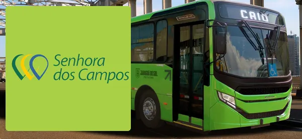 Logo e ônibus da Senhora dos Campos