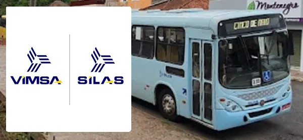 Logo e ônibus da Silas / Viação Montenegro / VIMSA
