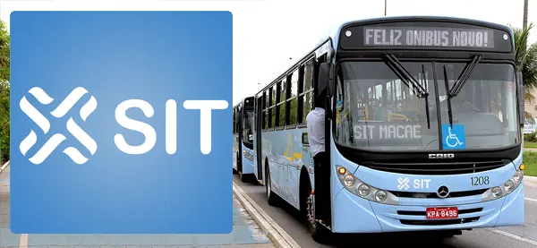 Logo e ônibus da SIT Macaé