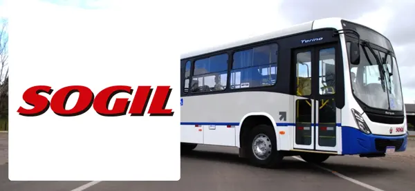 Logo e ônibus da Sogil