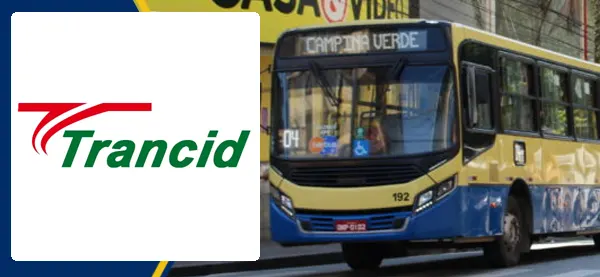 Logo e ônibus da Trancid (Transoeste)