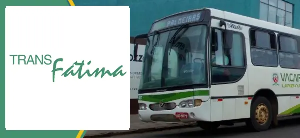 Logo e ônibus da Transfátima