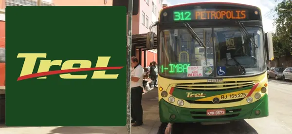 Logo e ônibus da TREL