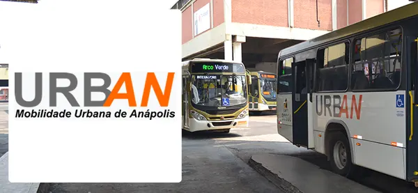 Logo e ônibus da URBAN Anápolis