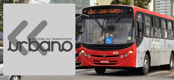 Logo e ônibus da Urbano Juiz de Fora