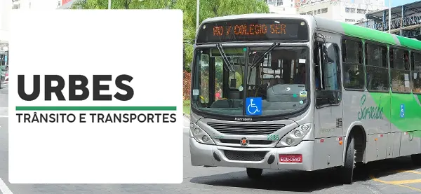 Logo e ônibus da URBES Sorocaba