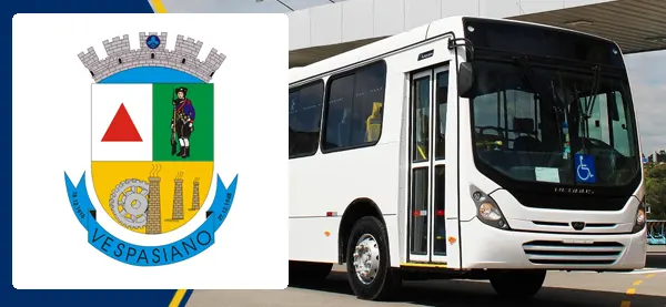 Logo e ônibus da Vespasiano