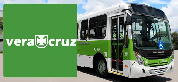 Logo e ônibus da Viação Vera Cruz (Duque de Caxias)