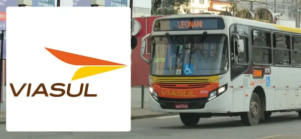 Logo e ônibus da Viasul Itaúna